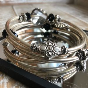 Modern unique bracelet with stones